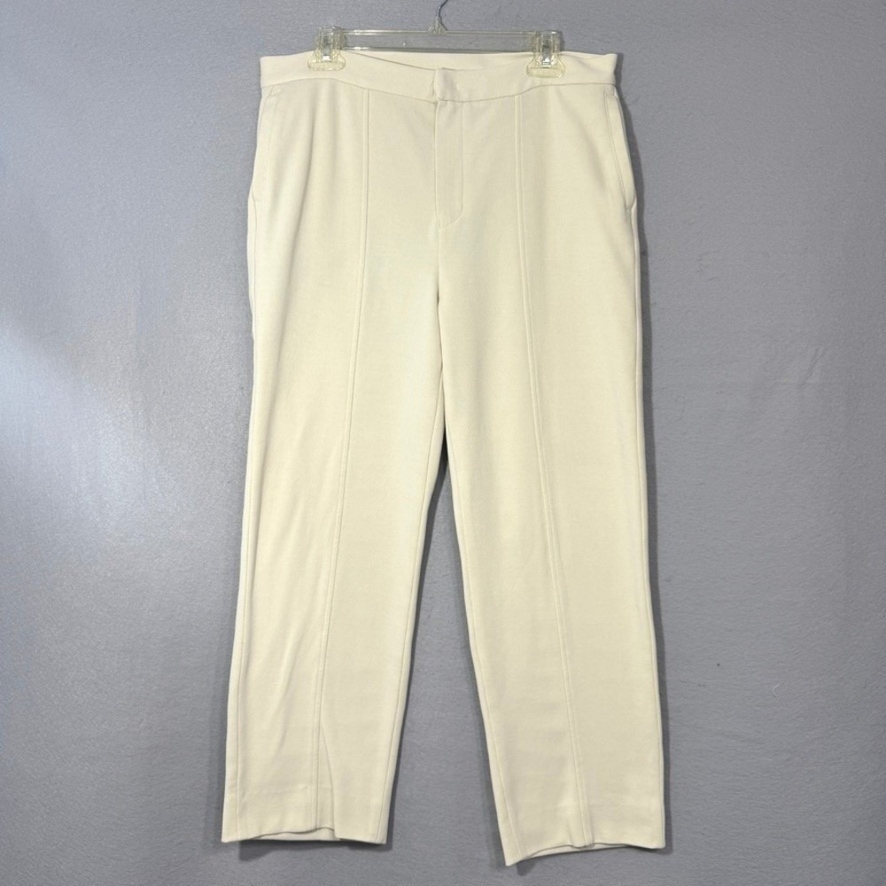 Lauren Active Straight Leg Womens Pants Size XL Cotton Classic Minimalist Luxury